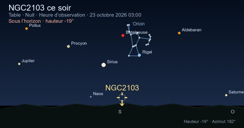 NGC2103 ce soir