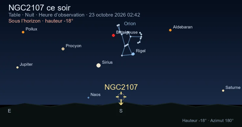 NGC2107 ce soir