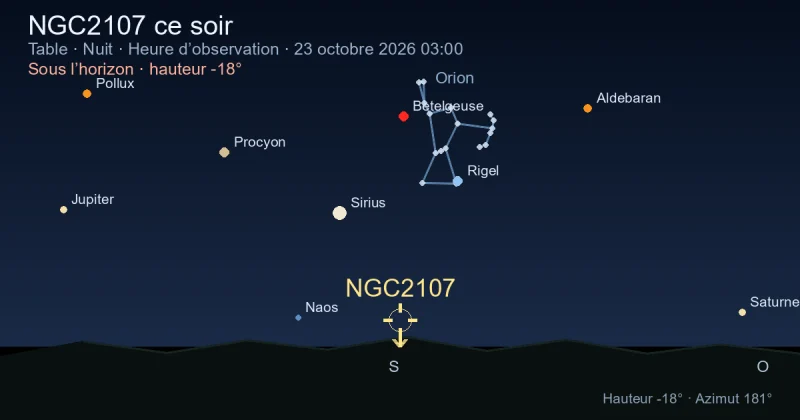NGC2107 ce soir