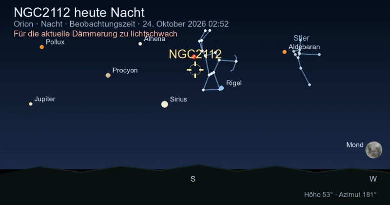 NGC2112 heute Nacht
