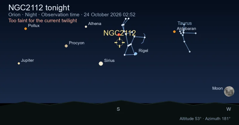 NGC2112 tonight