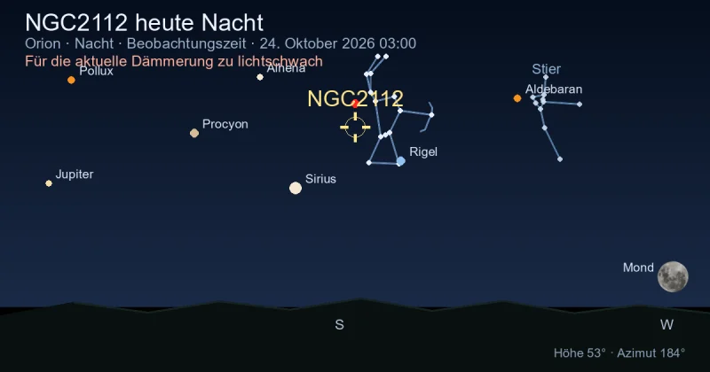 NGC2112 heute Nacht
