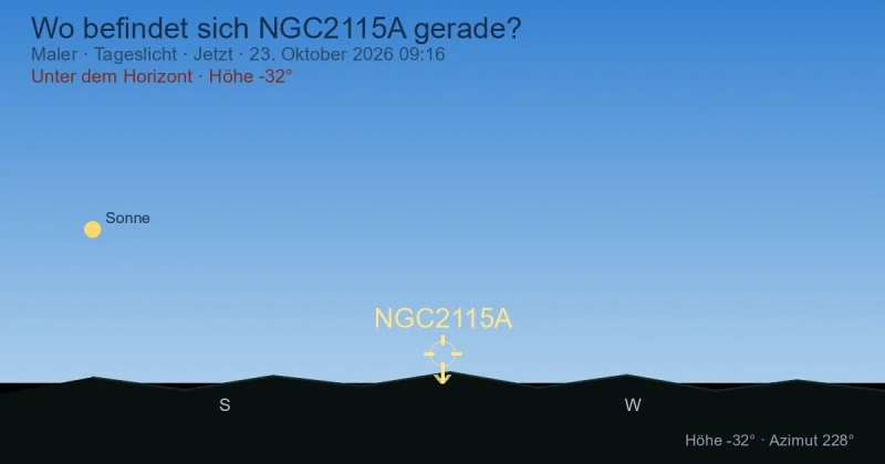 Wo befindet sich NGC2115A gerade?