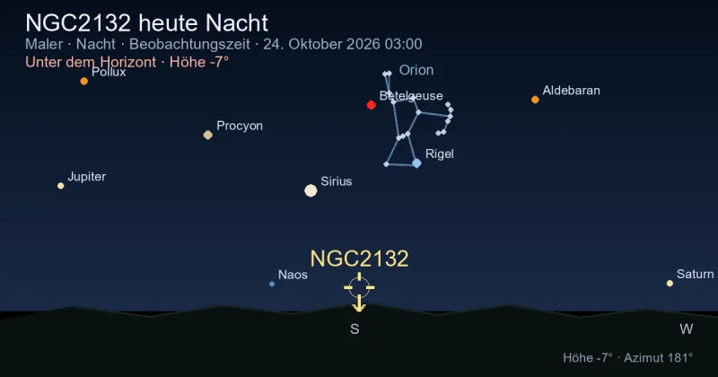 NGC2132 heute Nacht