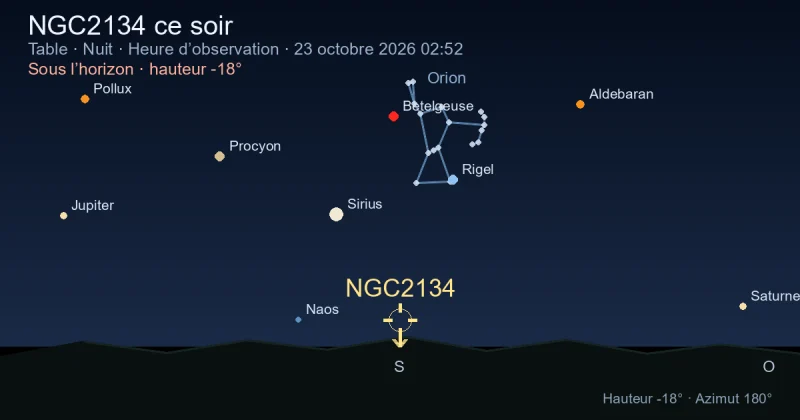 NGC2134 ce soir