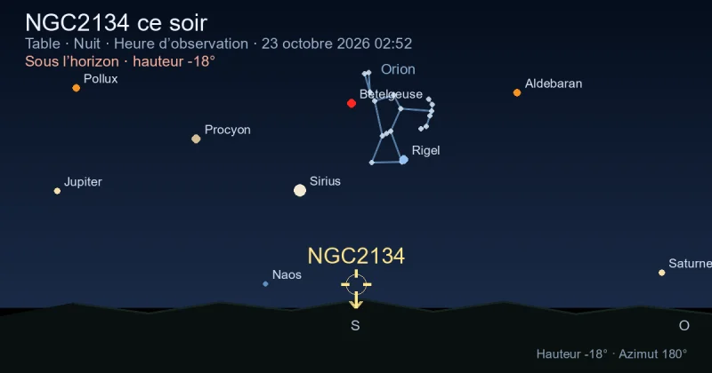 NGC2134 ce soir