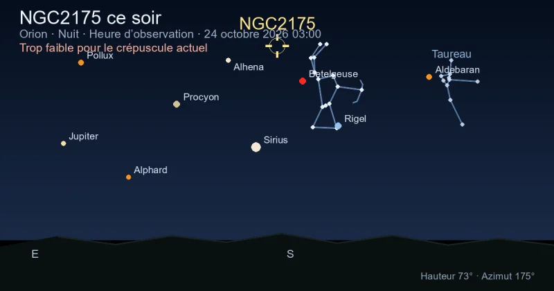 NGC2175 ce soir