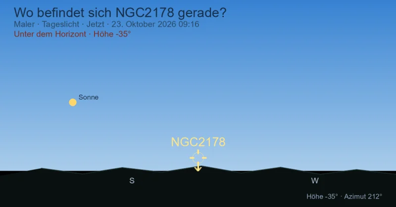 Wo befindet sich NGC2178 gerade?