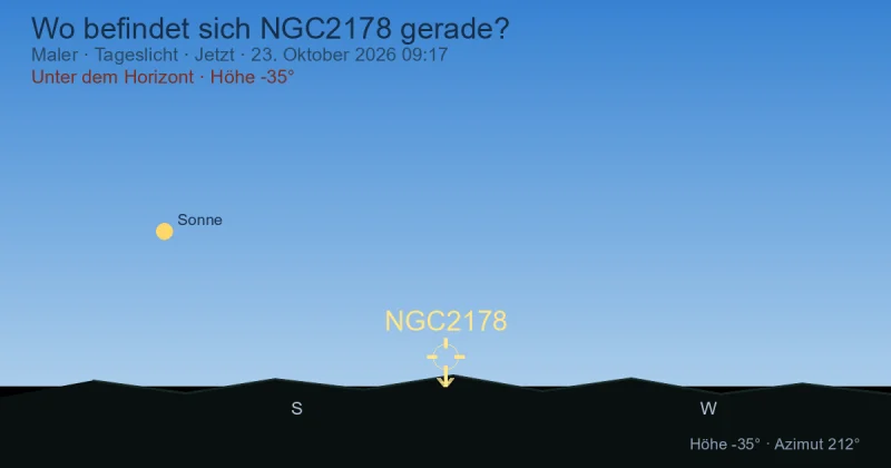 Wo befindet sich NGC2178 gerade?