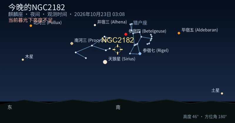今晚的NGC2182