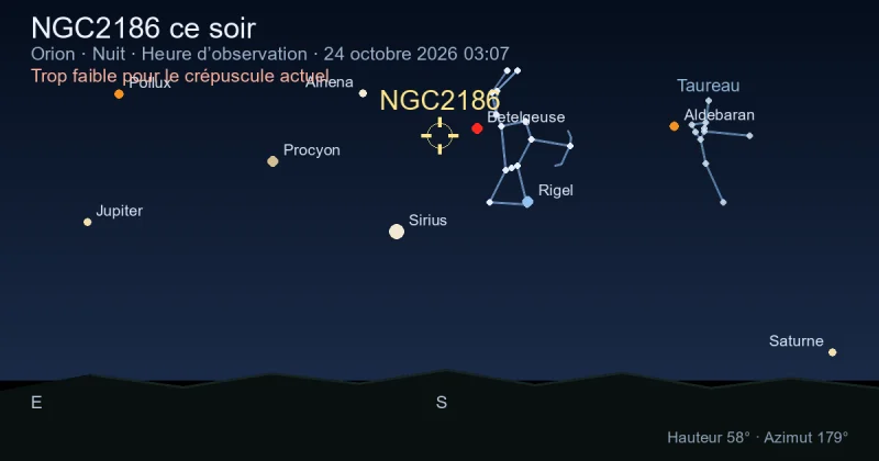NGC2186 ce soir