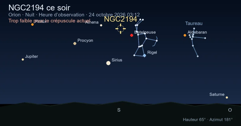 NGC2194 ce soir