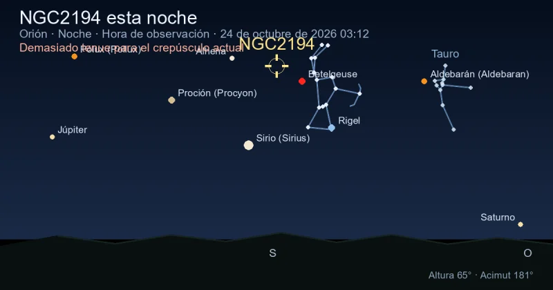NGC2194 esta noche