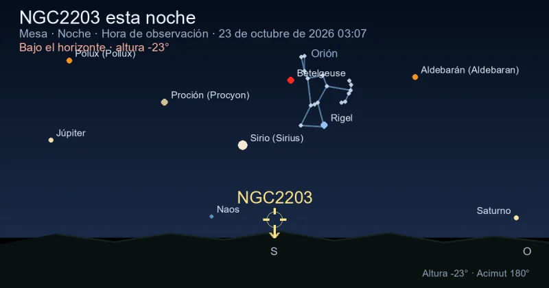 NGC2203 esta noche