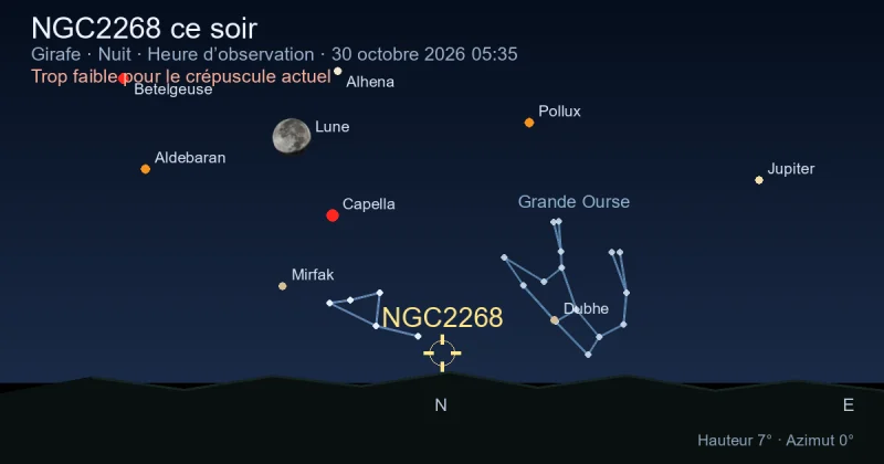 NGC2268 ce soir