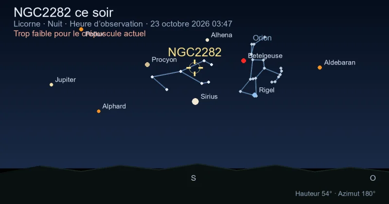 NGC2282 ce soir