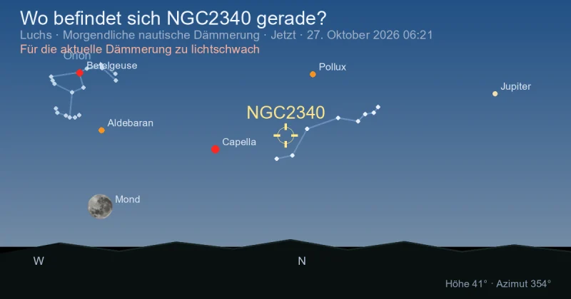 Wo befindet sich NGC2340 gerade?