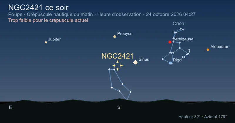 NGC2421 ce soir