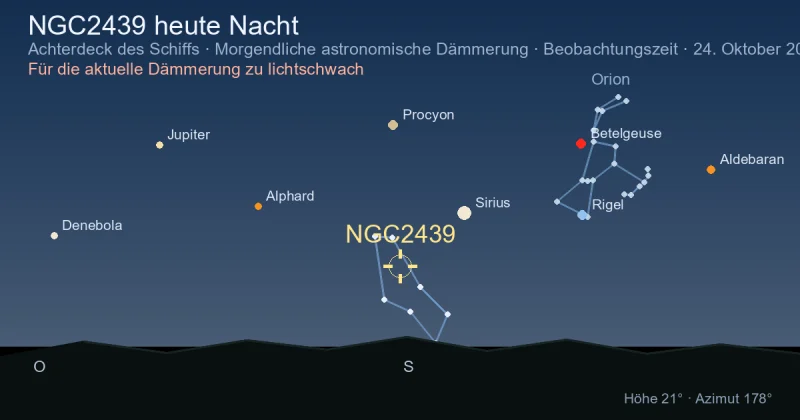 NGC2439 heute Nacht