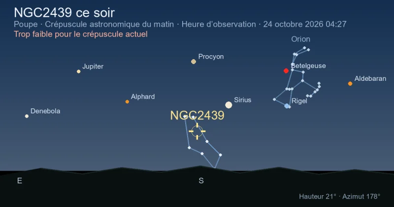 NGC2439 ce soir