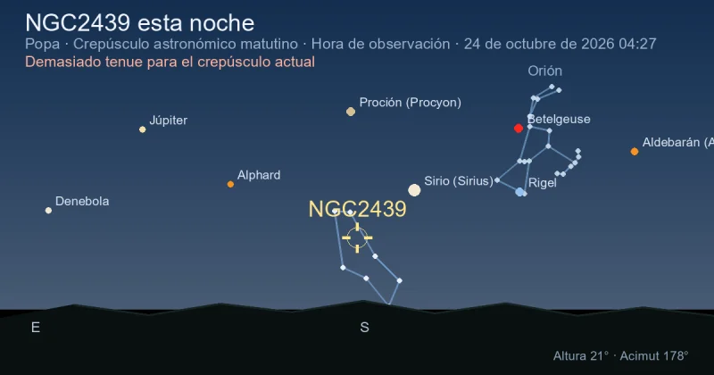 NGC2439 esta noche
