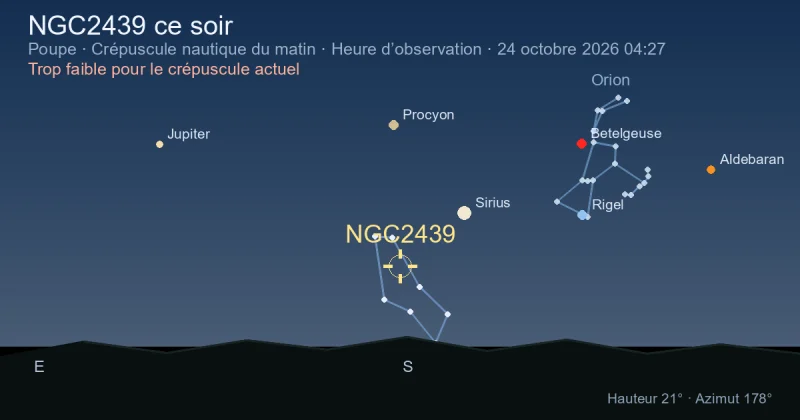 NGC2439 ce soir