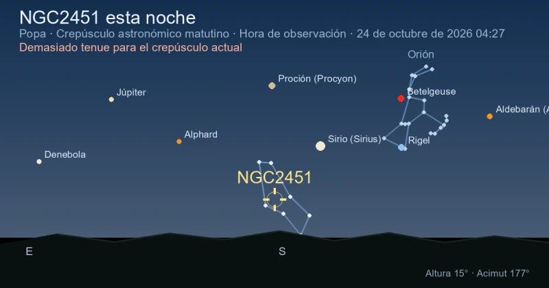 NGC2451 esta noche