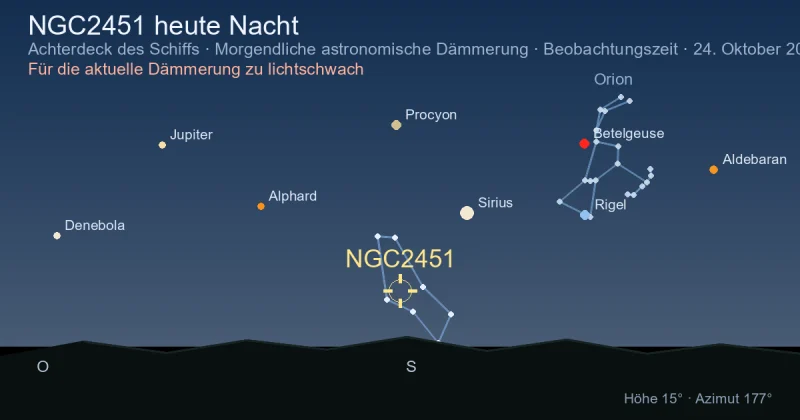 NGC2451 heute Nacht