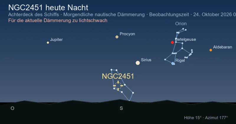 NGC2451 heute Nacht