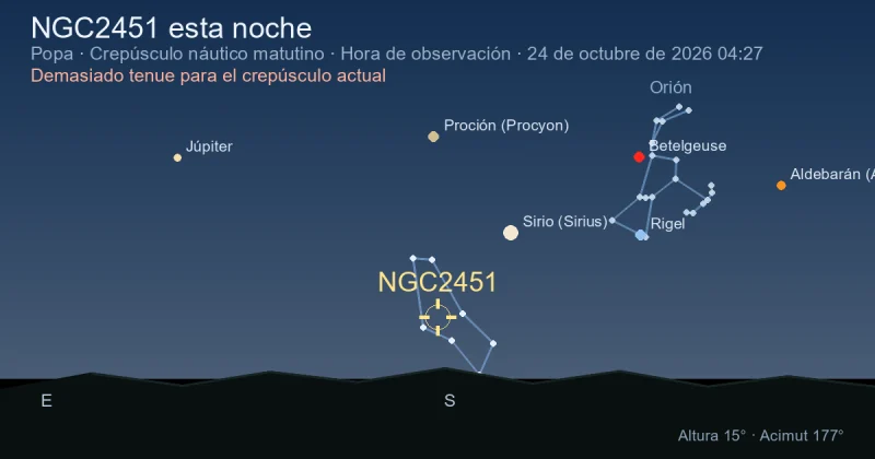 NGC2451 esta noche