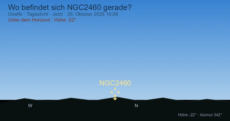 Wo befindet sich NGC2460 gerade?
