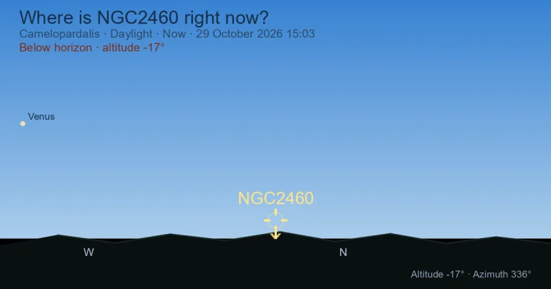 Where is NGC2460 right now?