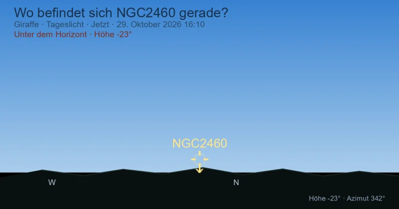 Wo befindet sich NGC2460 gerade?