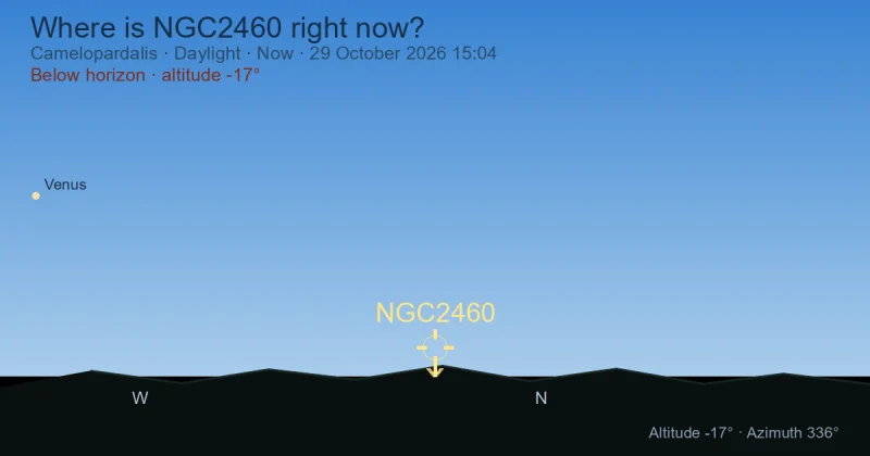 Where is NGC2460 right now?