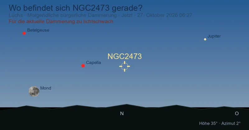 Wo befindet sich NGC2473 gerade?