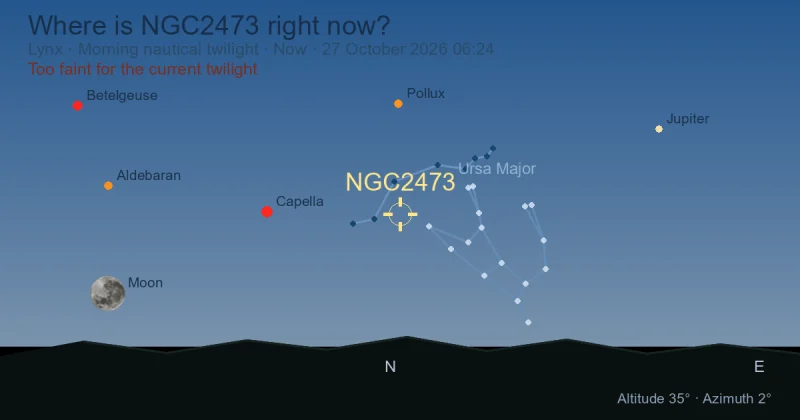 Where is NGC2473 right now?