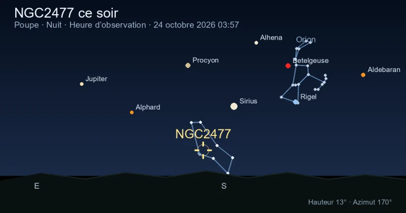 NGC2477 ce soir