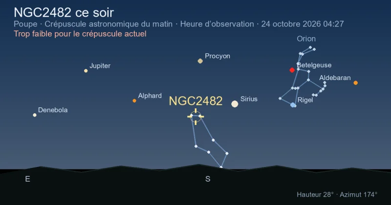 NGC2482 ce soir