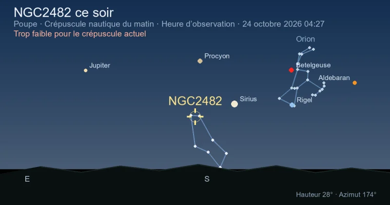 NGC2482 ce soir
