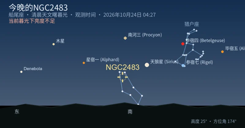 今晚的NGC2483