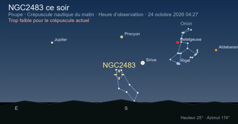 NGC2483 ce soir