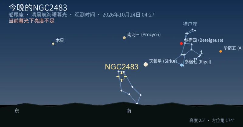今晚的NGC2483