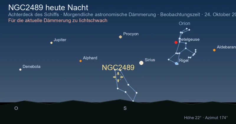 NGC2489 heute Nacht