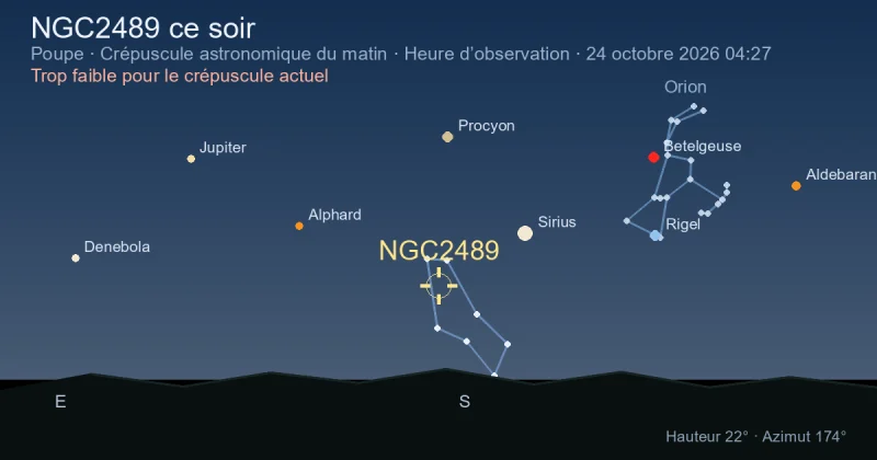NGC2489 ce soir