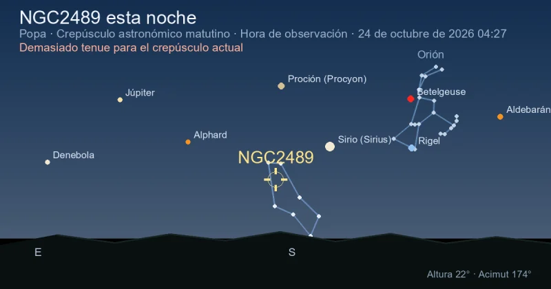 NGC2489 esta noche