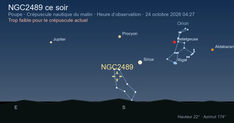 NGC2489 ce soir
