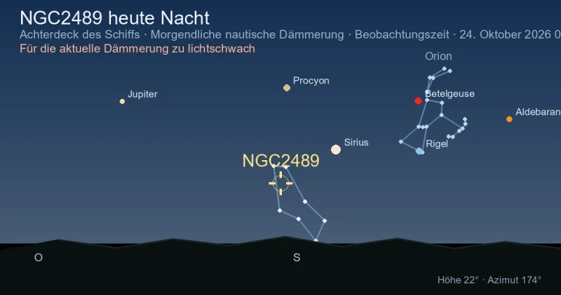 NGC2489 heute Nacht