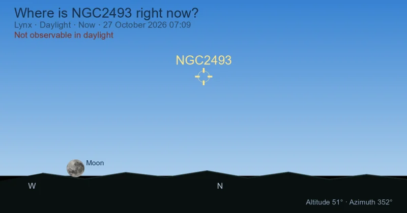 Where is NGC2493 right now?