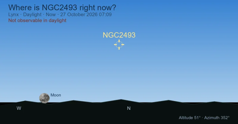 Where is NGC2493 right now?