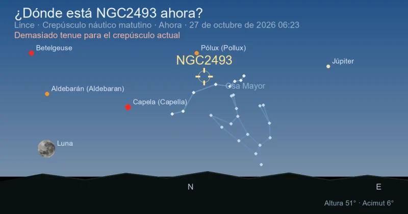 ¿Dónde está NGC2493 ahora?